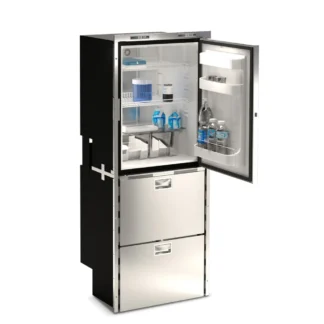 Kombi Kühlschränke mit zusätzlicher Einzel-/Doppelschublade Edelstahl interner Kompressor